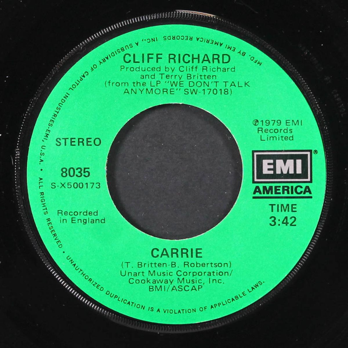 carrie / language of love by CLIFF RICHARD
