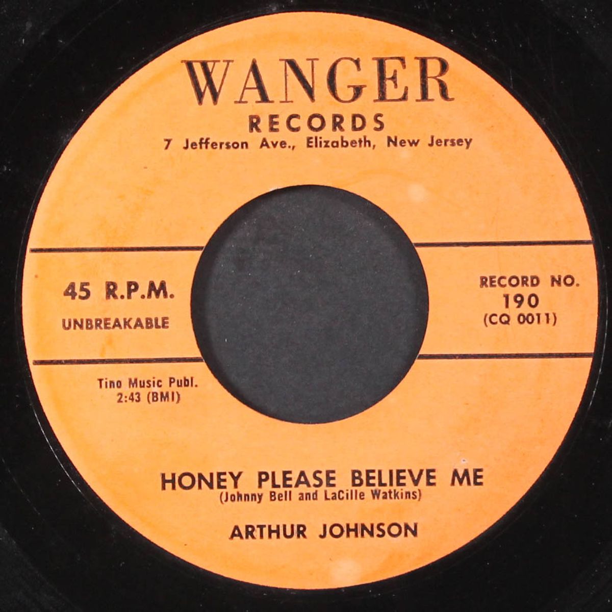 something about my baby / honey please believe me by ARTHUR JOHNSON