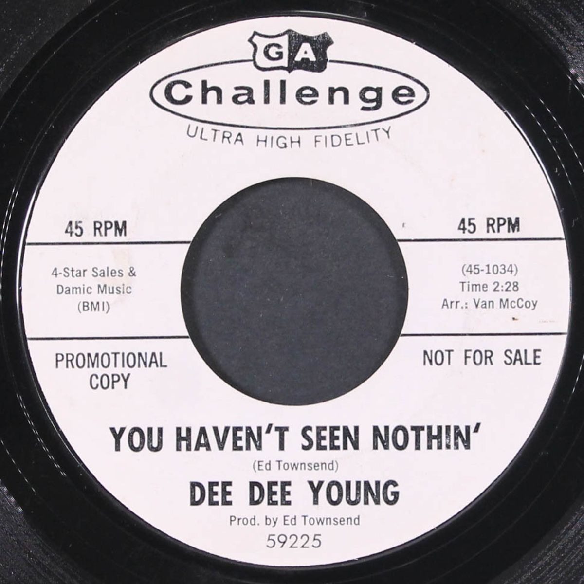 you haven't seen nothin' / tell me tonight by DEE DEE YOUNG