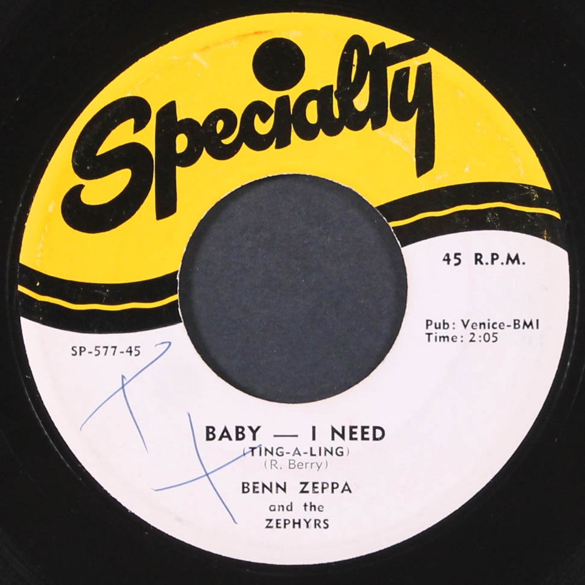 a foolish fool / baby, i need by BENN ZEPPA & ZEPHYRS