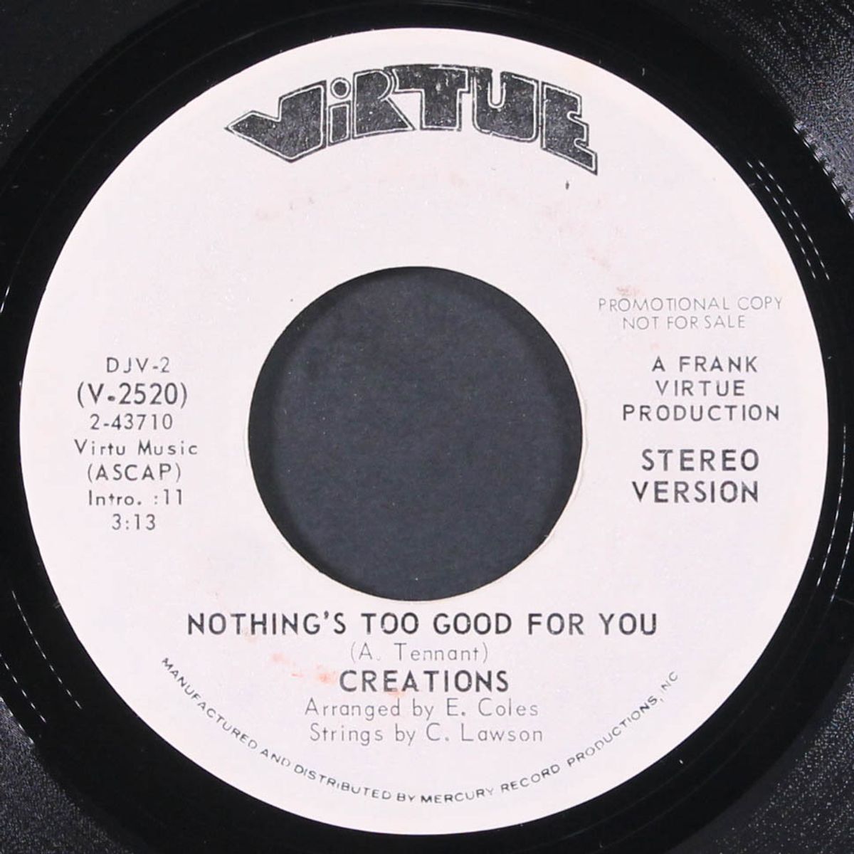 nothing's too good for you / same by CREATIONS