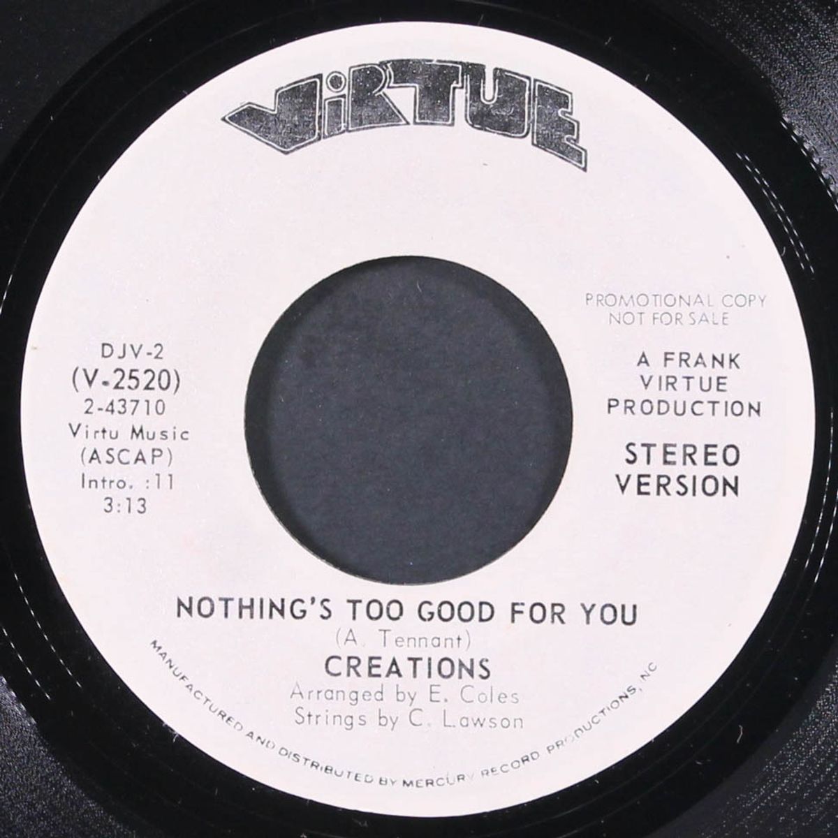 nothing's too good for you / same by CREATIONS