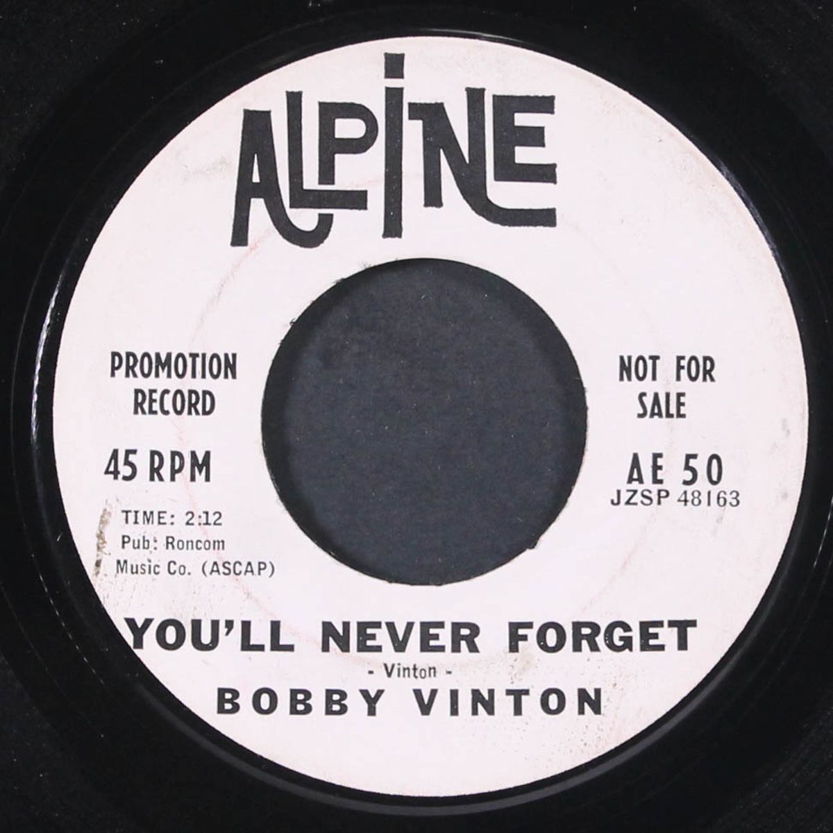 first impression / i'll never forget by BOBBY VINTON