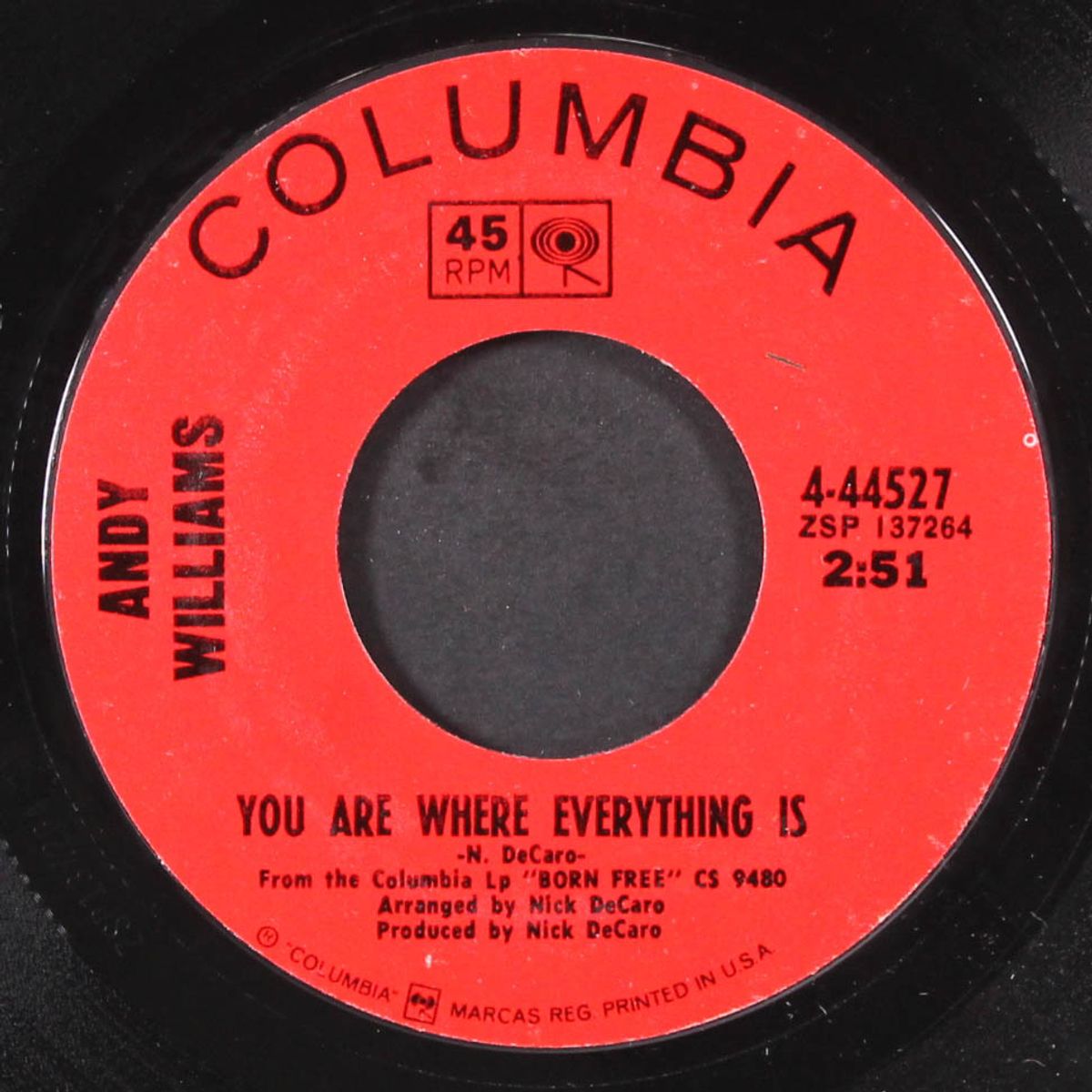you are where everything is / sweet memories by ANDY WILLIAMS