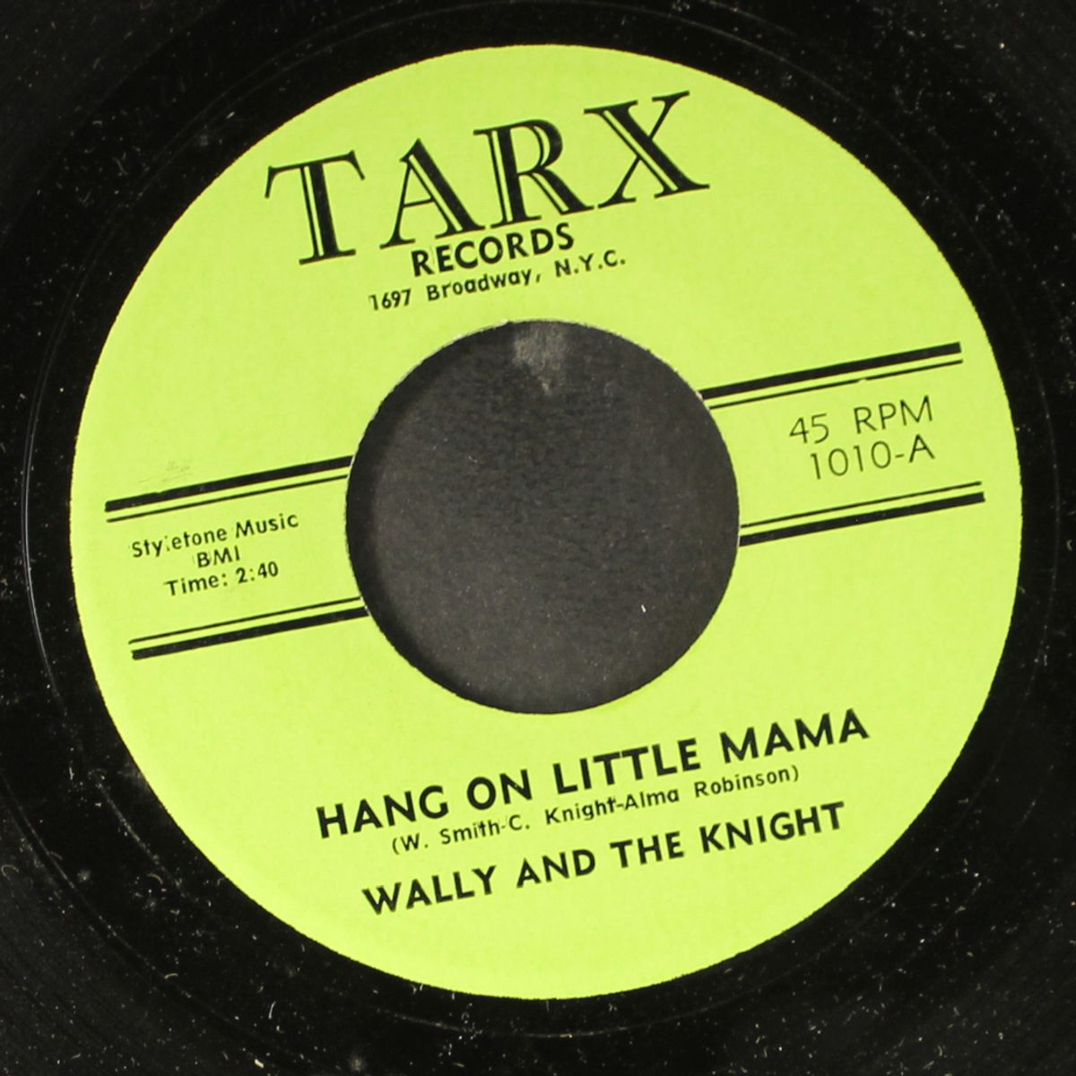every man has a dream sometime / hang on little mama by WALLY & THE KNIGHT