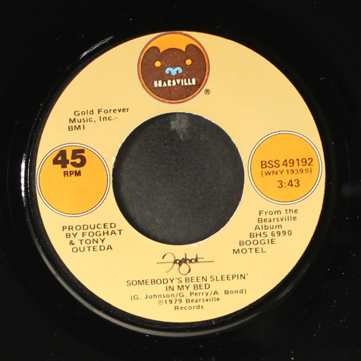 somebody's been sleepin' in my bed by FOGHAT