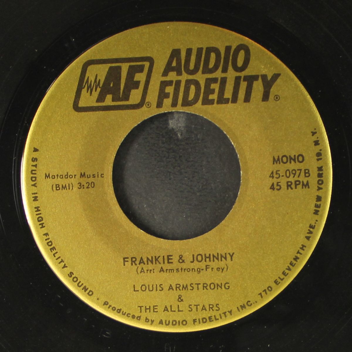 ain't gonna give nobody none of my jelly roll / frankie & johnny by LOUIS ARMSTRONG