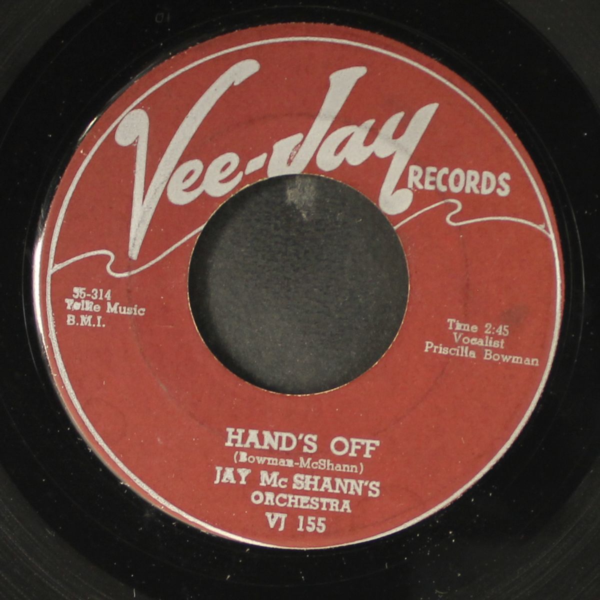 hand's off / another night by JAY MCSHANN