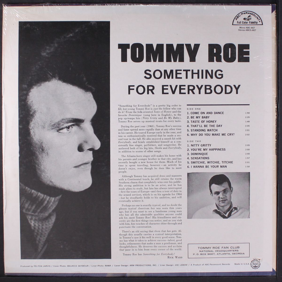 something for everybody by TOMMY ROE