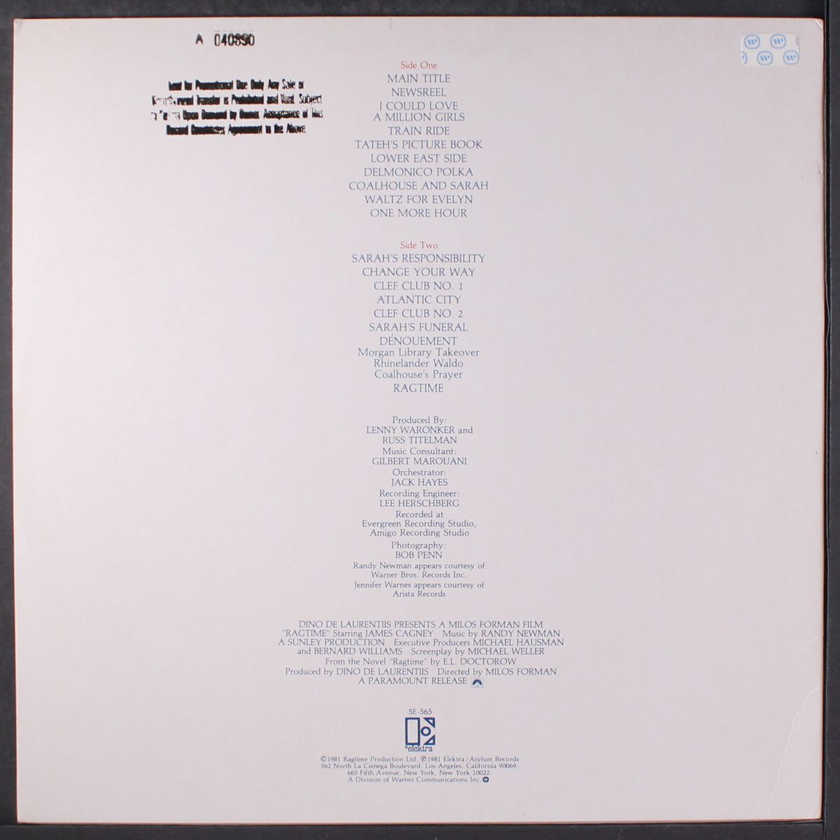 ragtime by SOUNDTRACK