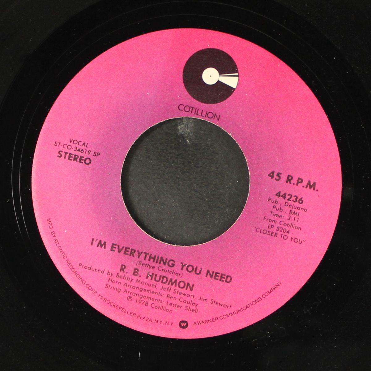 i'm everything you need / bringing you your love by R.B. HUDMON