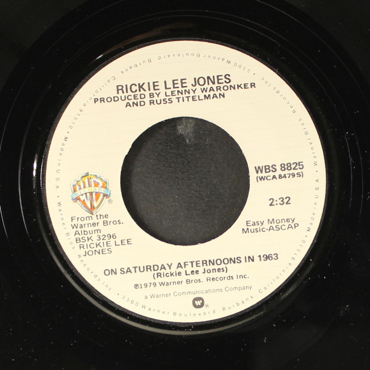 chuck e.'s in love / on saturday afternoons in 1963 by RICKIE LEE JONES