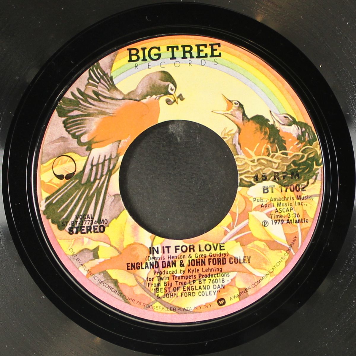 in it for love / who's lonely now by ENGLAND DAN & JOHN FORD COLEY