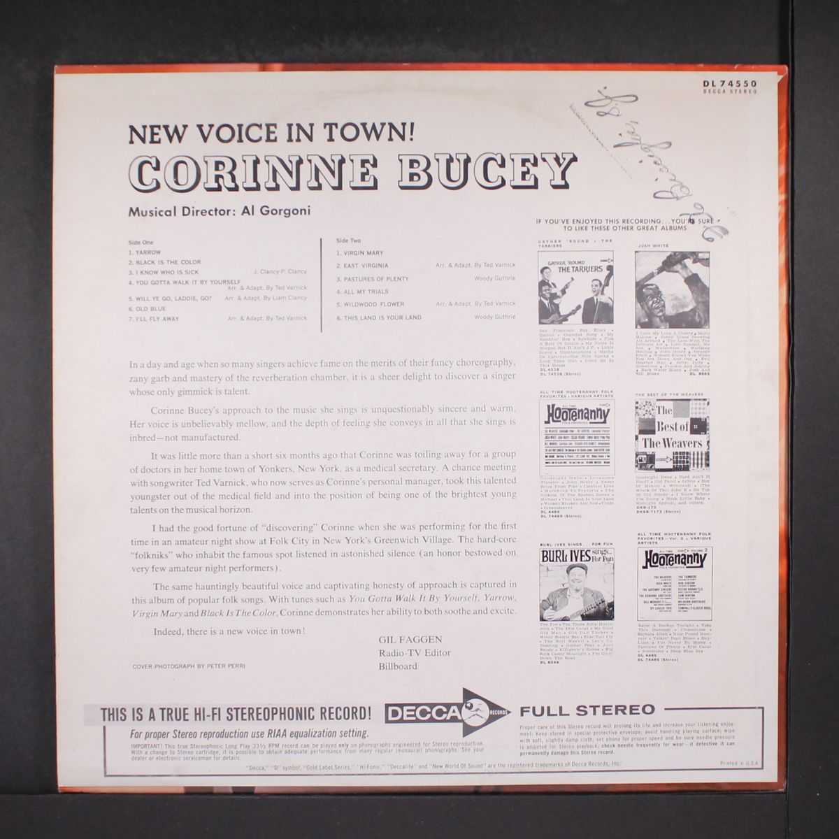 new voice in town! by CORINNE BUCEY