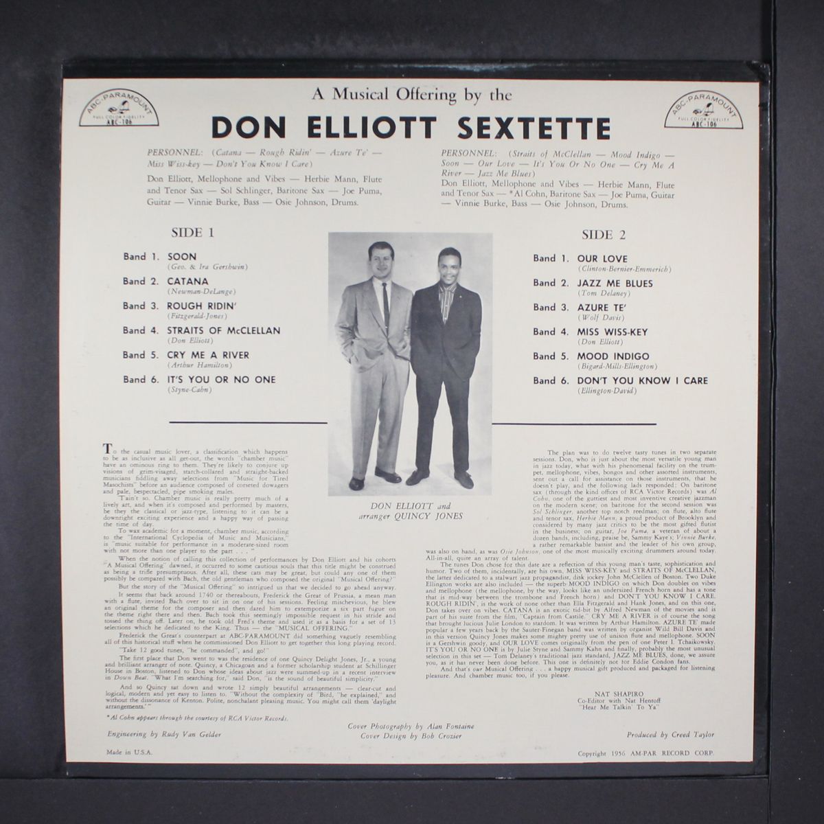 a musical offering by DON ELLIOTT