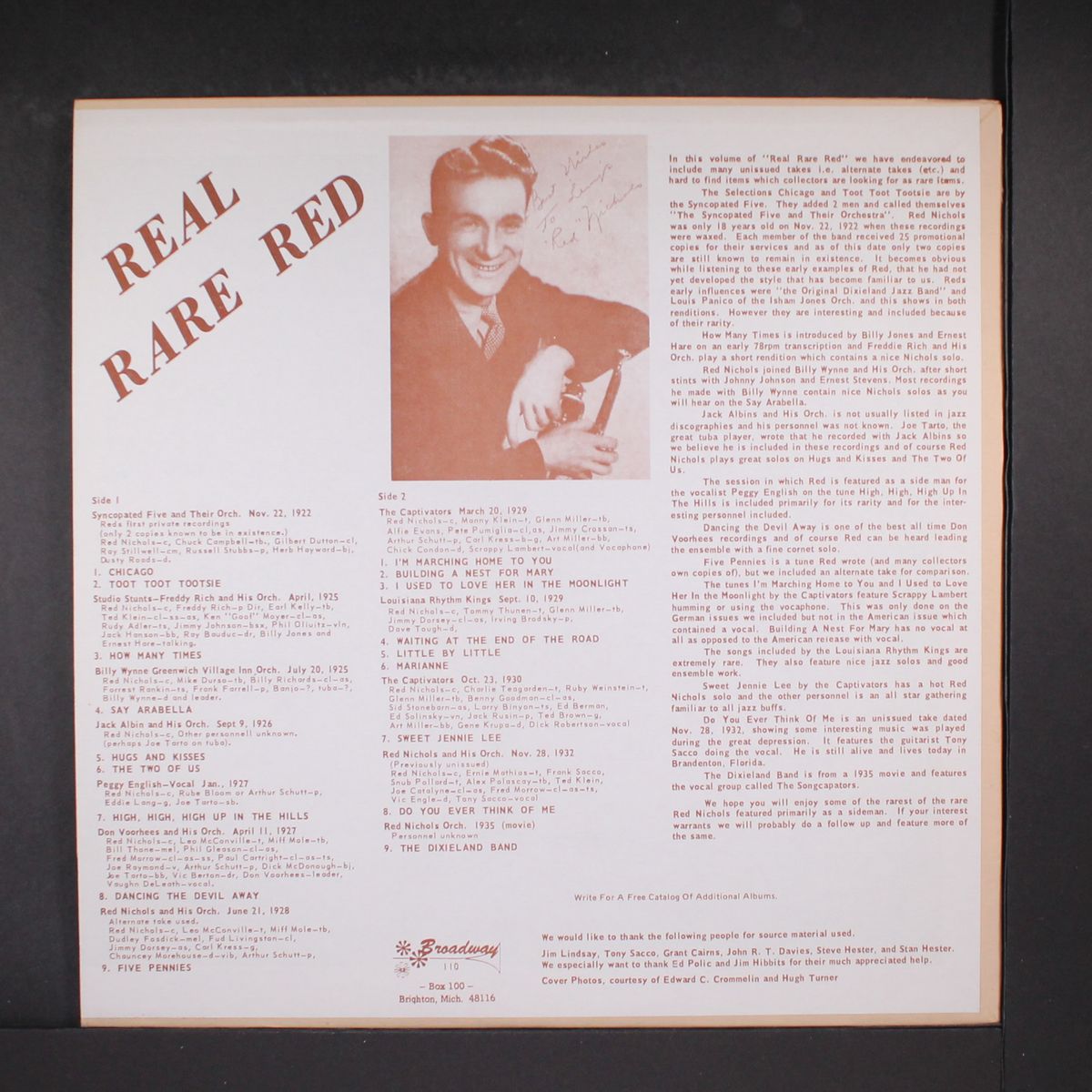 real rare red by RED NICHOLS