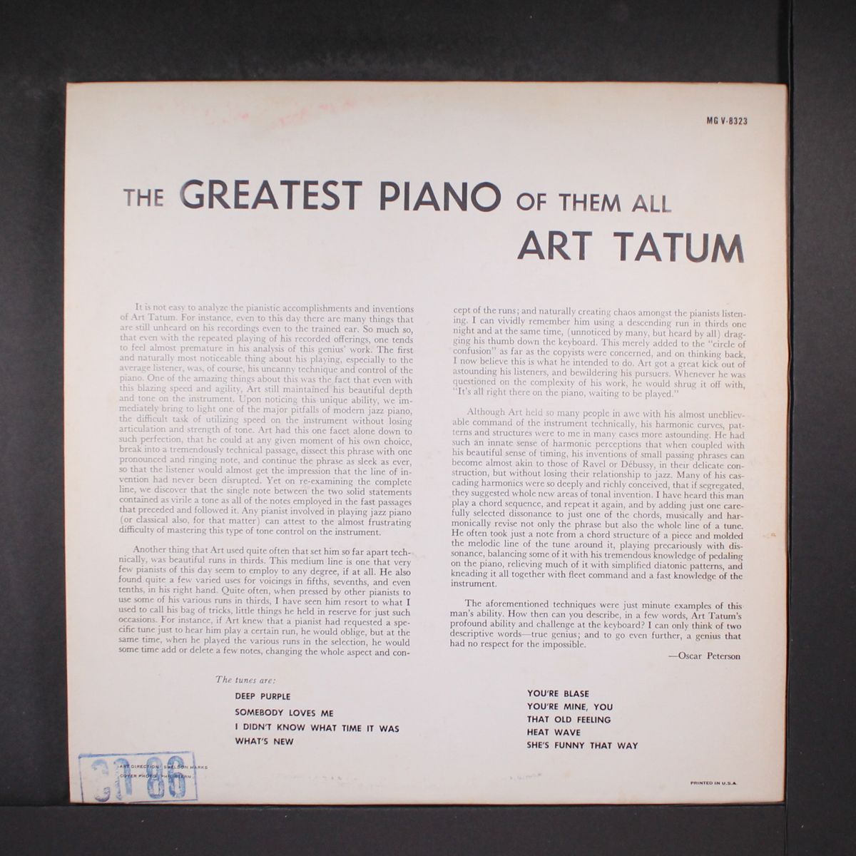 the greatest piano of them all by ART TATUM