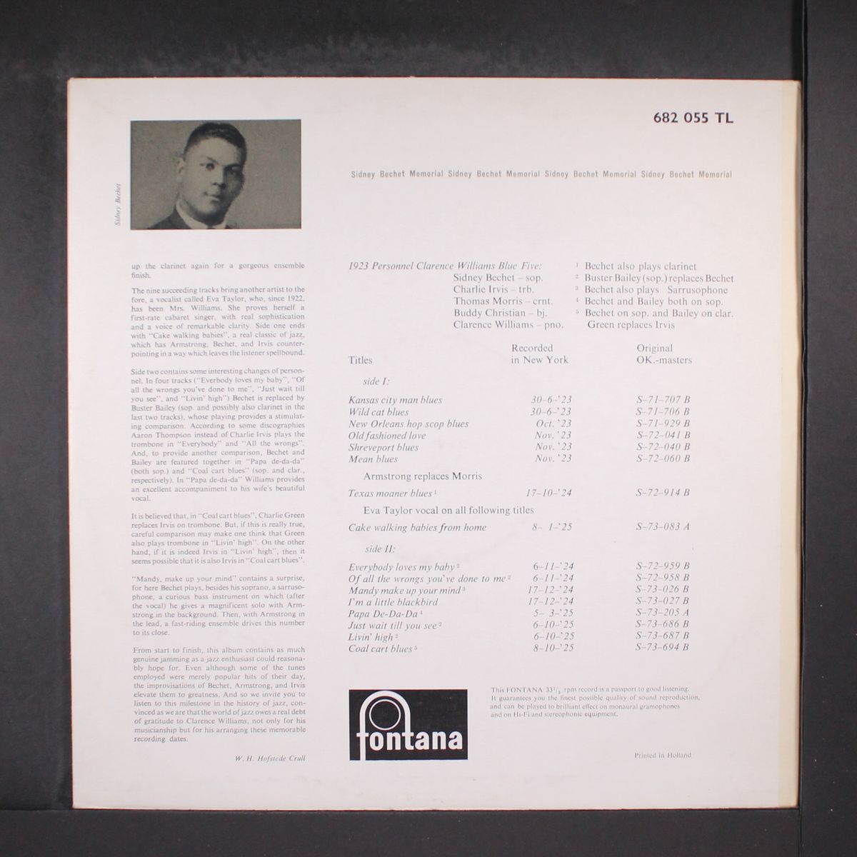 memorial by SIDNEY BECHET