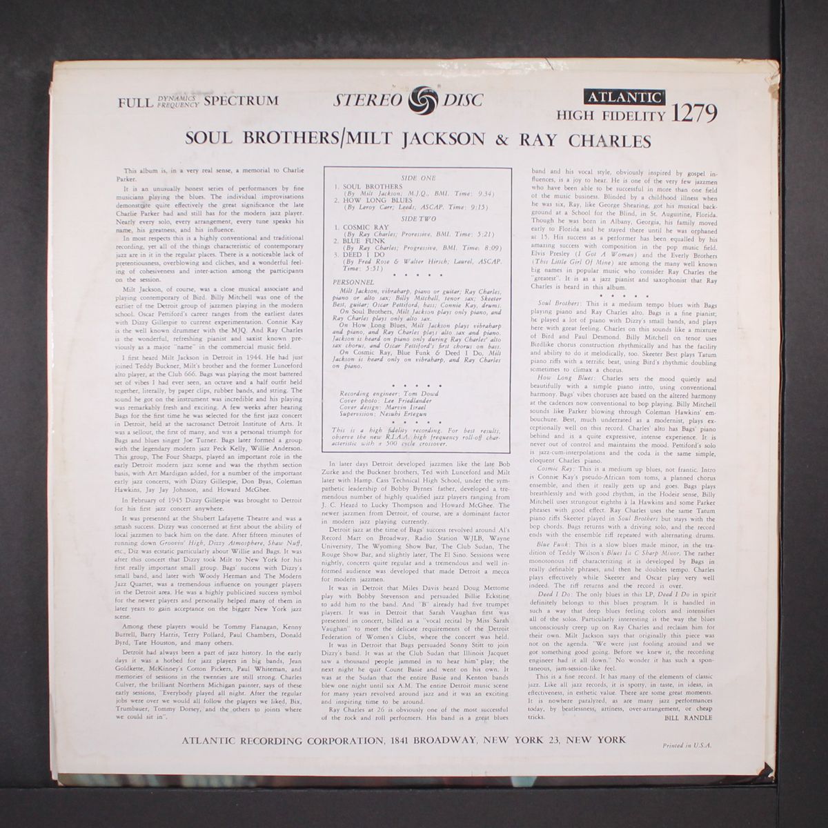 soul brothers by MILT JACKSON & RAY CHARLES