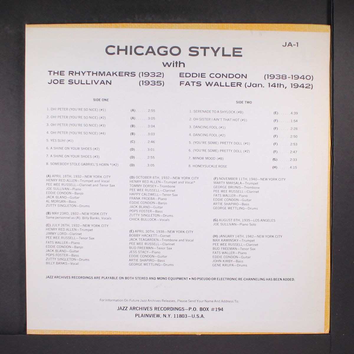 chicago style by VARIOUS