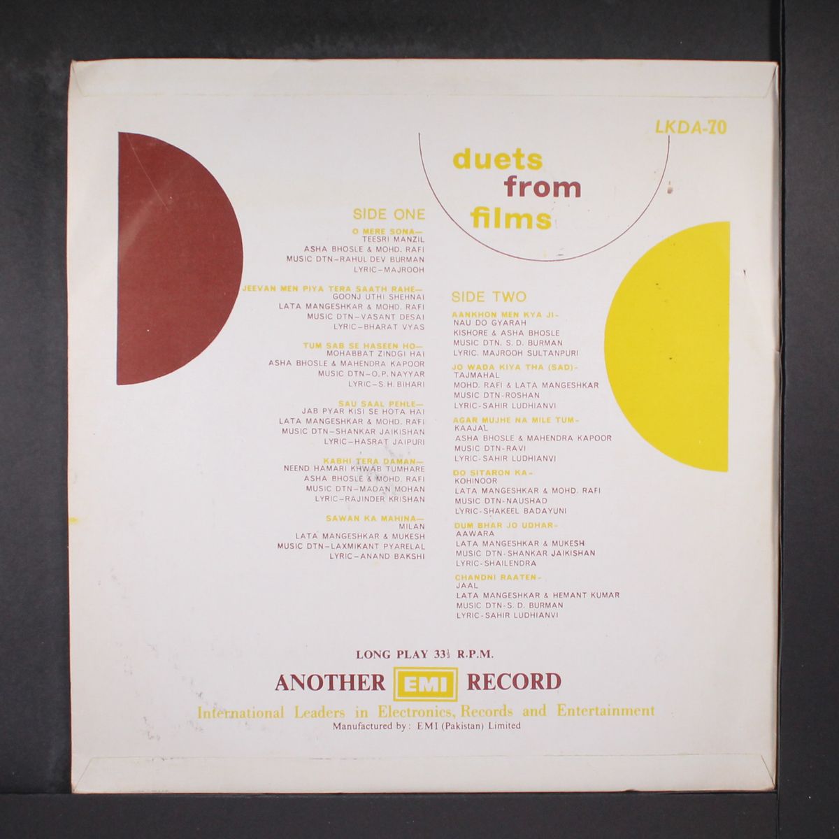 duets from films by VARIOUS
