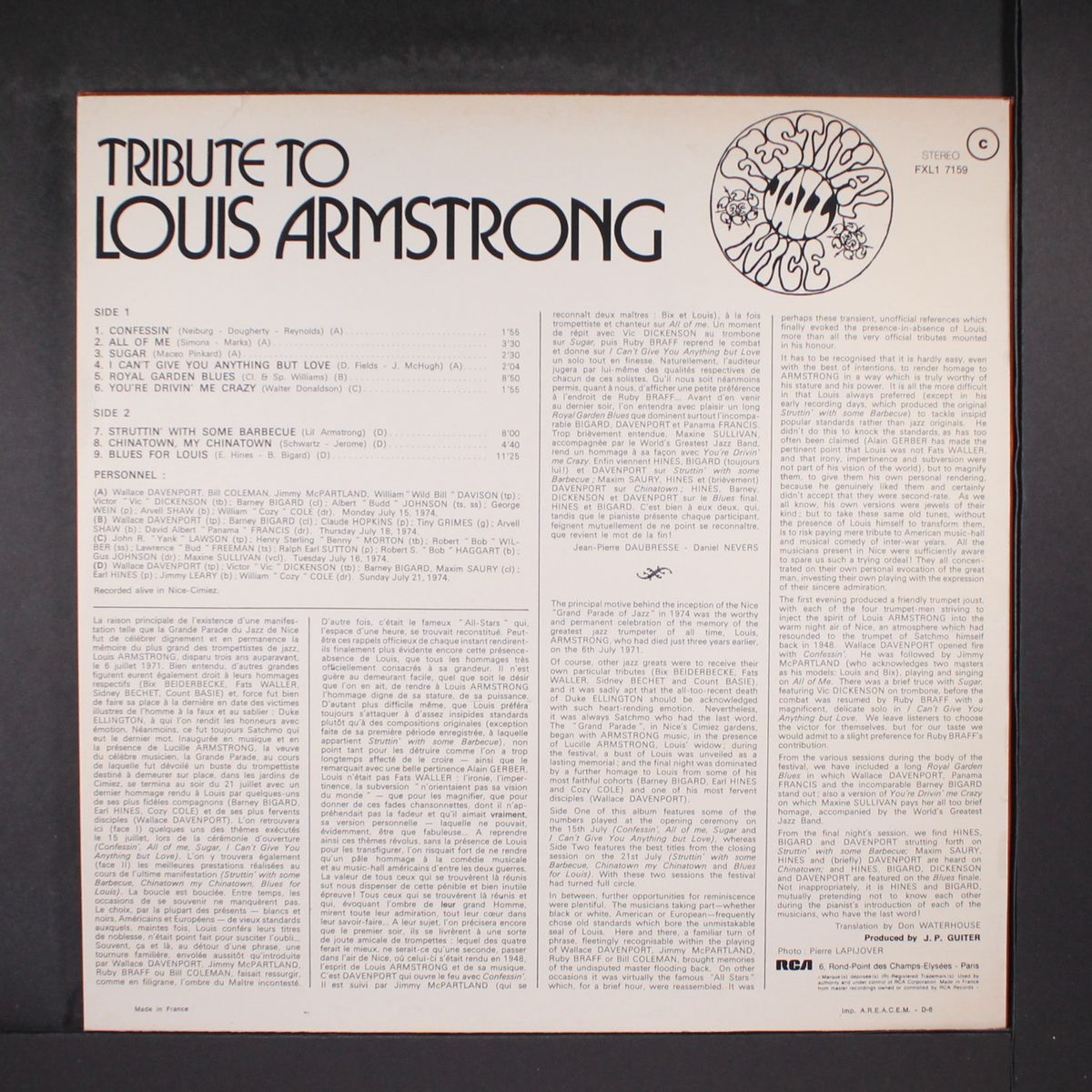 a tribute to louis armstrong by VARIOUS