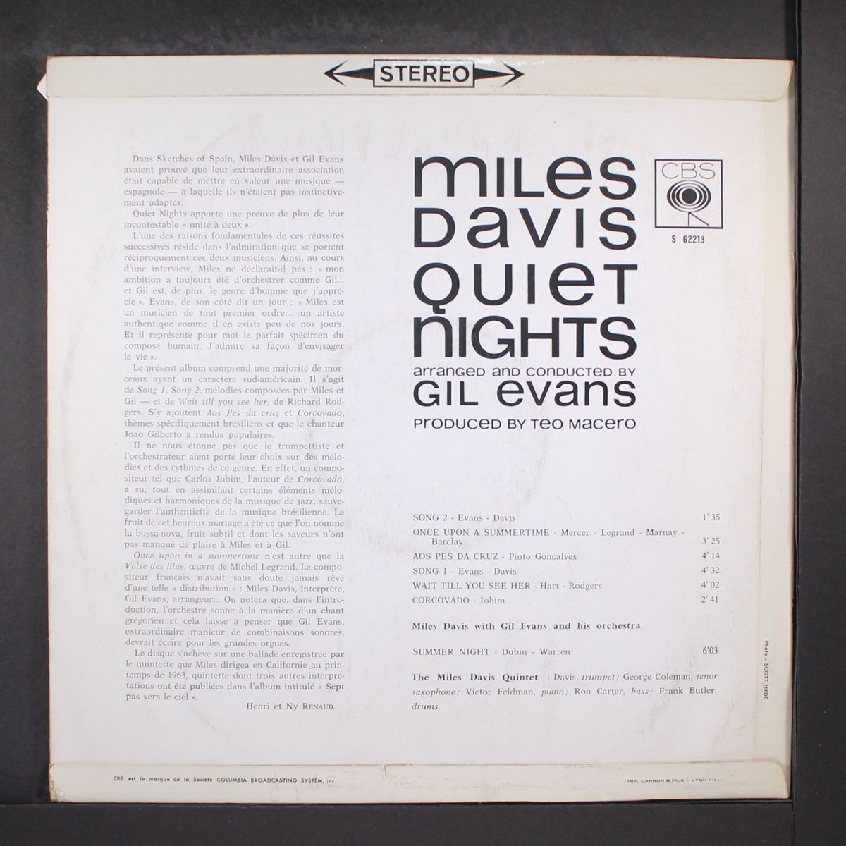 quiet nights by MILES DAVIS