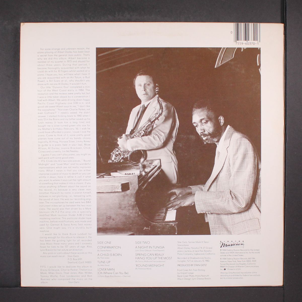 poetry by STAN GETZ & ALBERT DAILEY