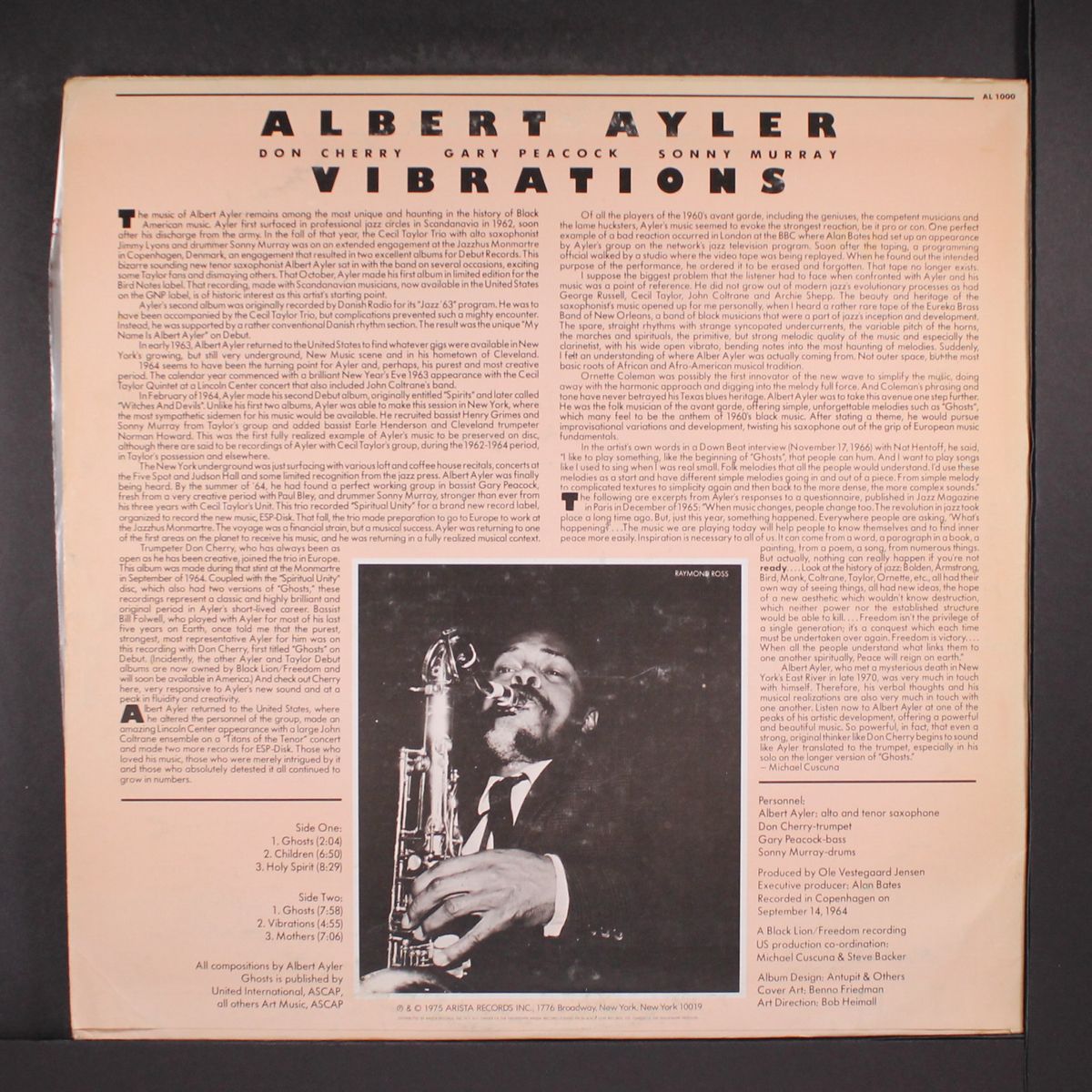 vibrations by ALBERT AYLER