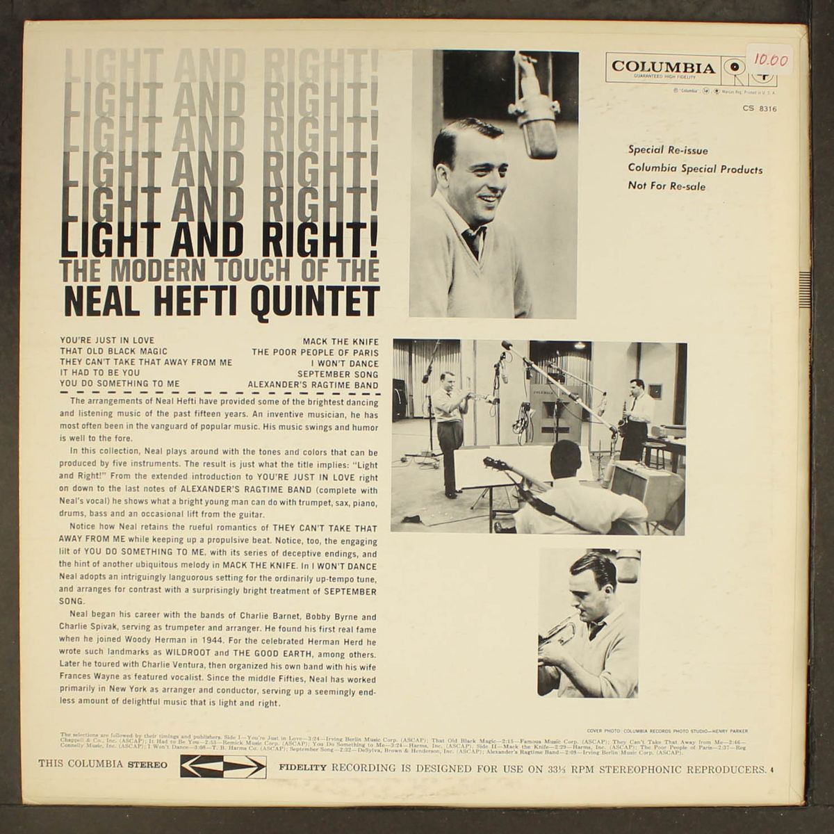 light and right by NEAL HEFTI
