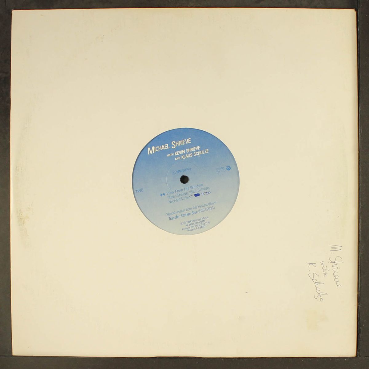 transfer station blue / view from the window by MICHAEL SHRIEVE W/ KEVIN & KLAUS
