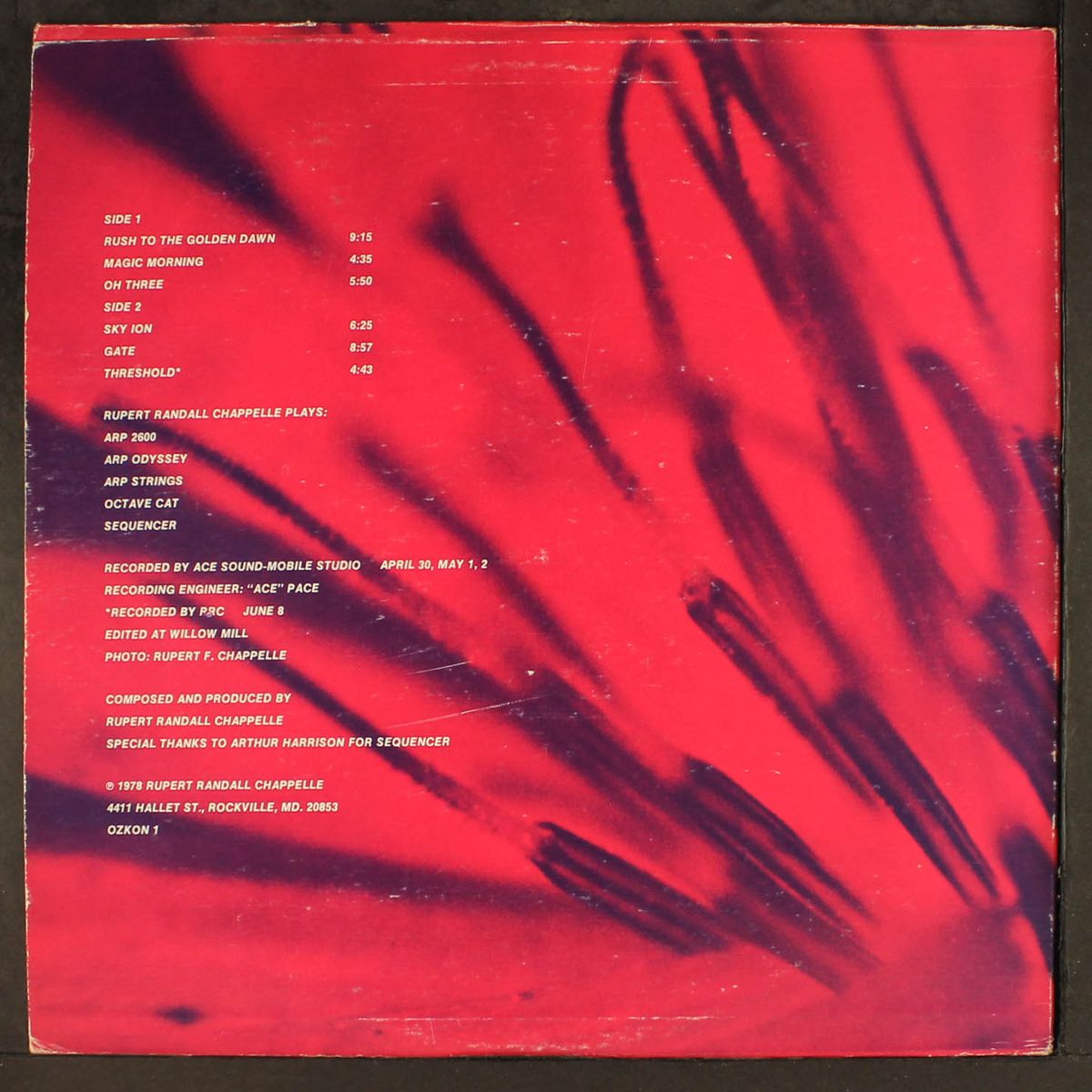 ozone music by RUPERT RANDALL CHAPPELLE