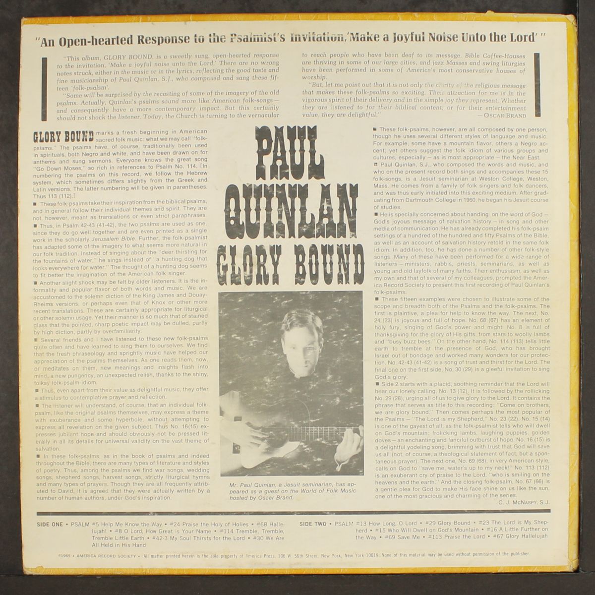 glory bound by PAUL QUINLAN