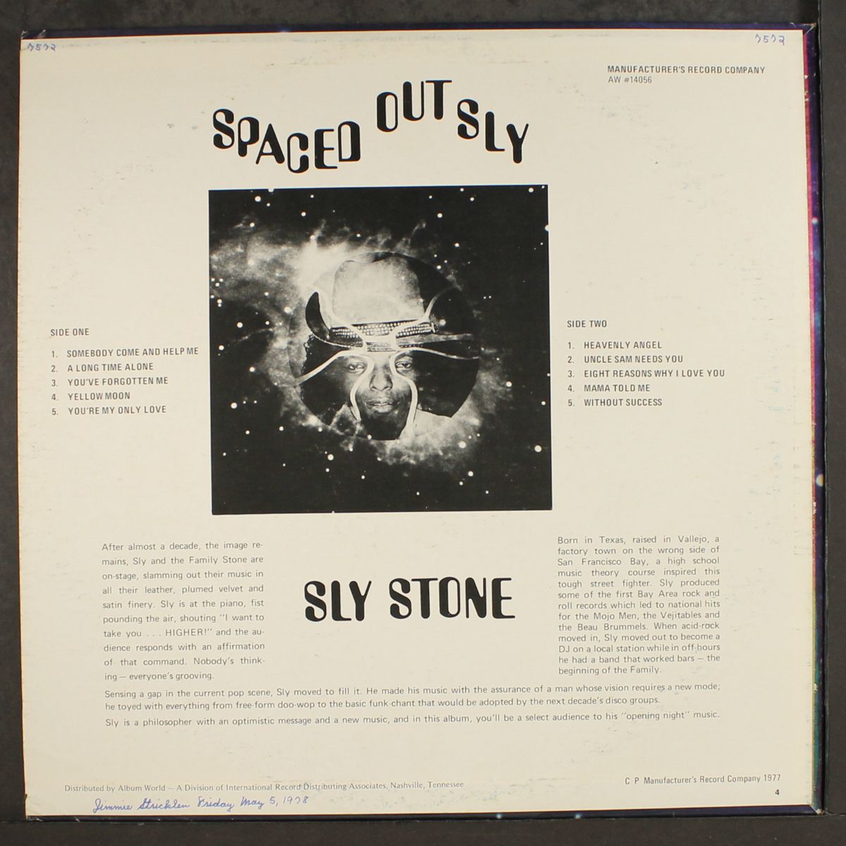 spaced-out sly by SLY STONE