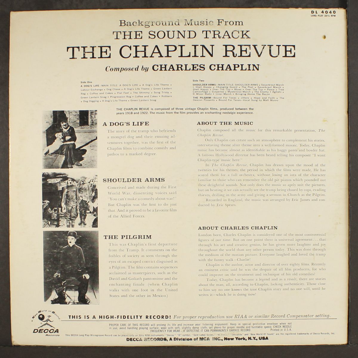 the chaplin revue by SOUNDTRACK