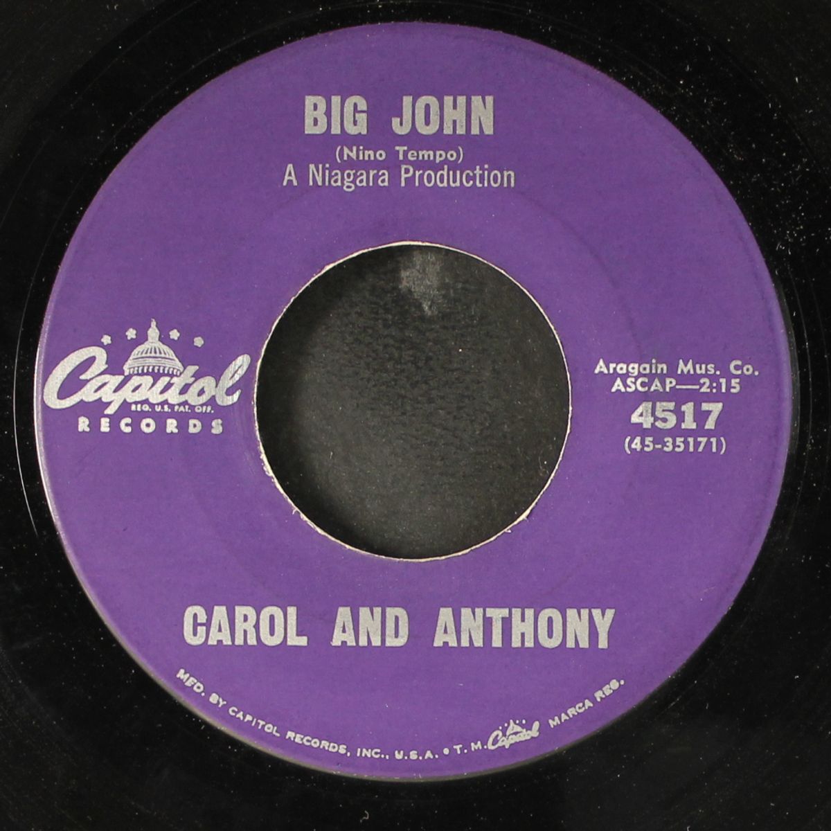 a letter on a train / big john by CAROL & ANTHONY