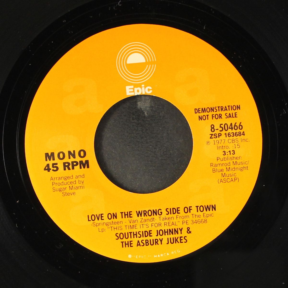 love on the wrong side of town / mono by SOUTHSIDE JOHNNY & ASBURY JUKES