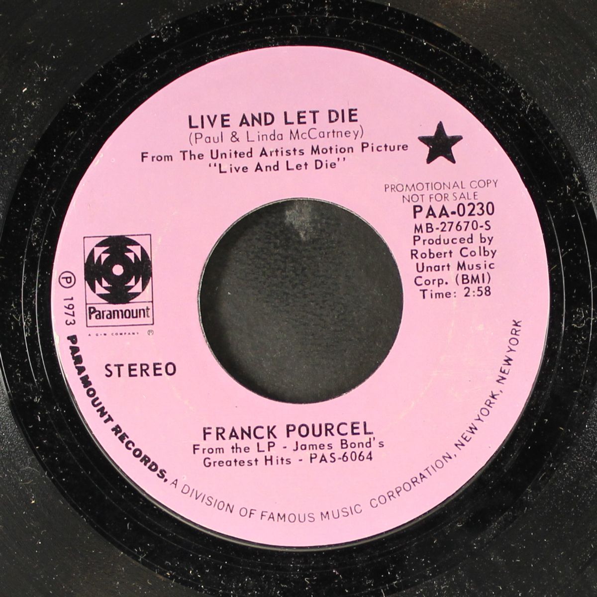 live and let die by FRANCK POURCEL