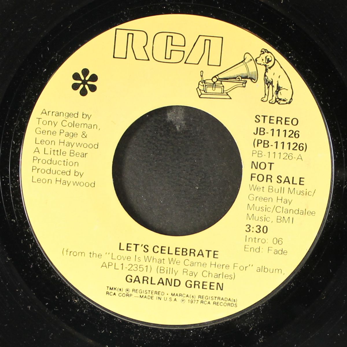 let me be your pacifier / let's celebrate by GARLAND GREEN