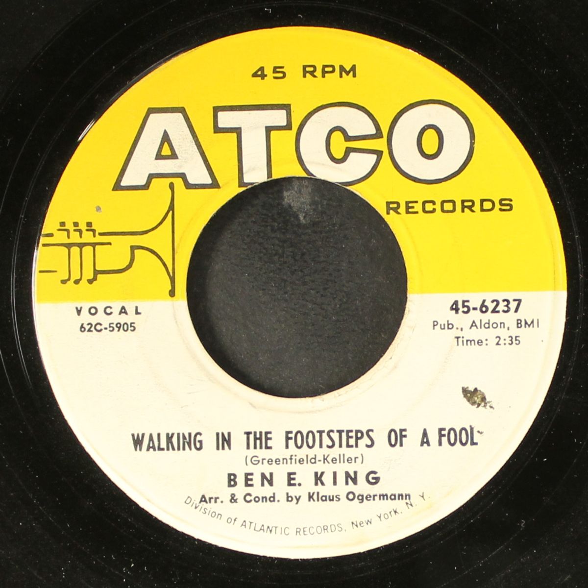 walking in the footsteps of a fool / i'm standing by by BEN E. KING