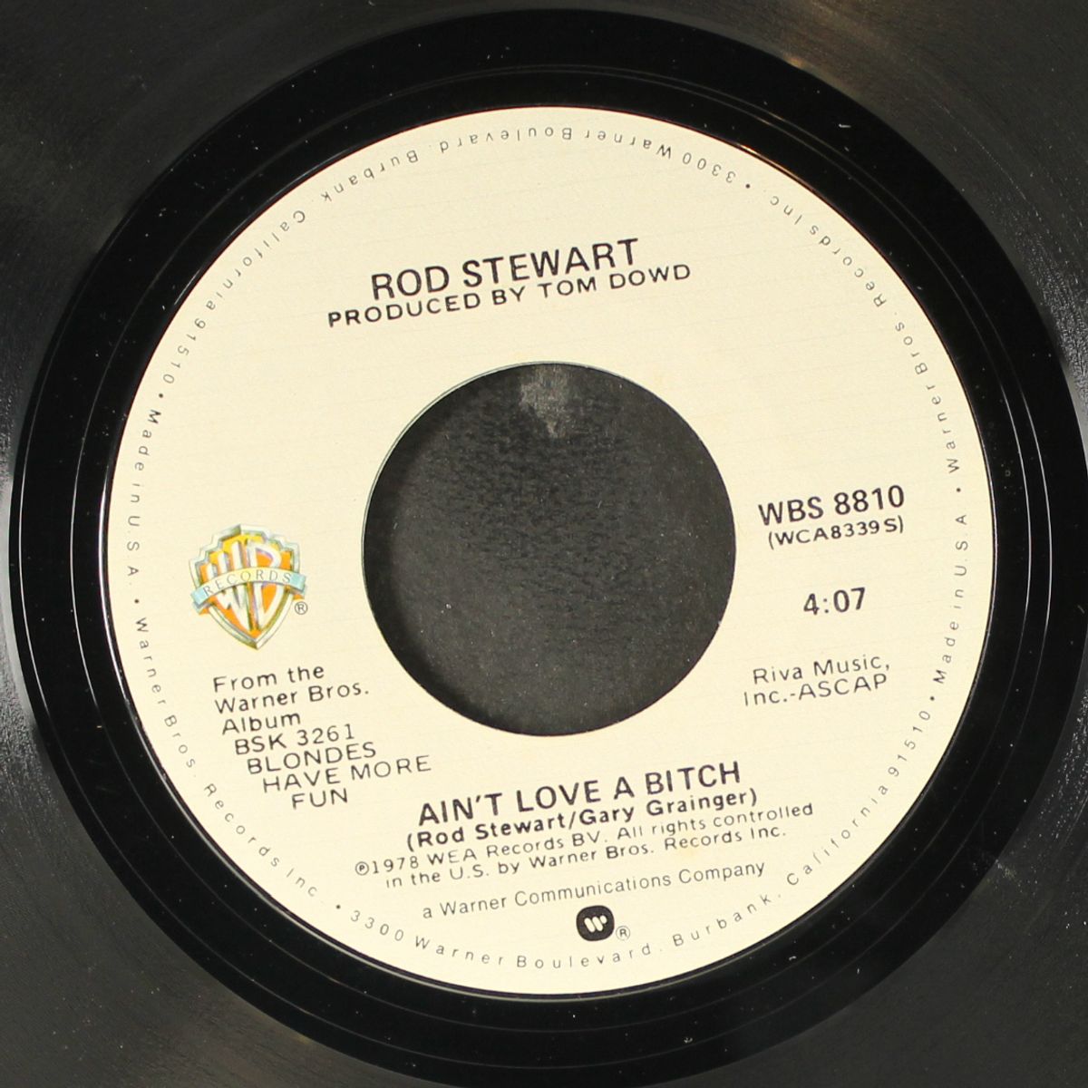 ain't love a bitch / last summer by ROD STEWART