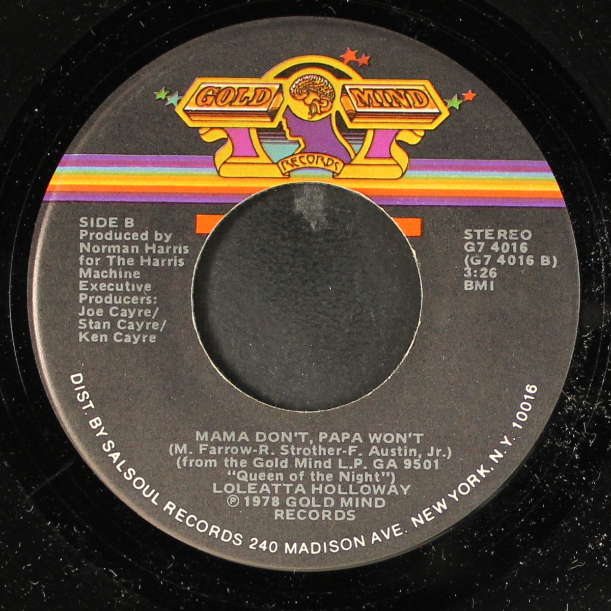 catch me on the rebound / mama don't, papa won't by LOLEATTA HOLLOWAY