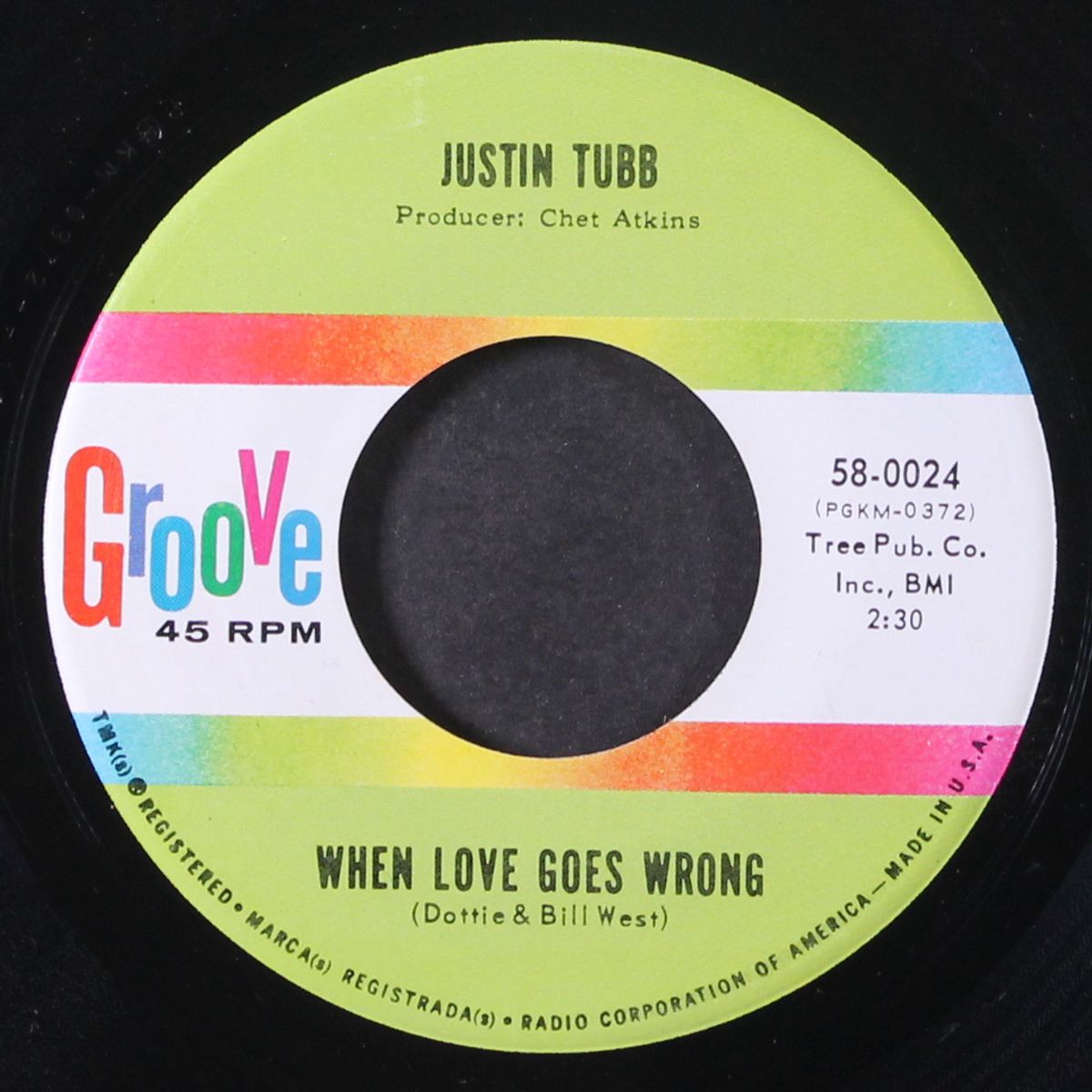 as long as there's a sunday / when love goes wrong by JUSTIN TUBB