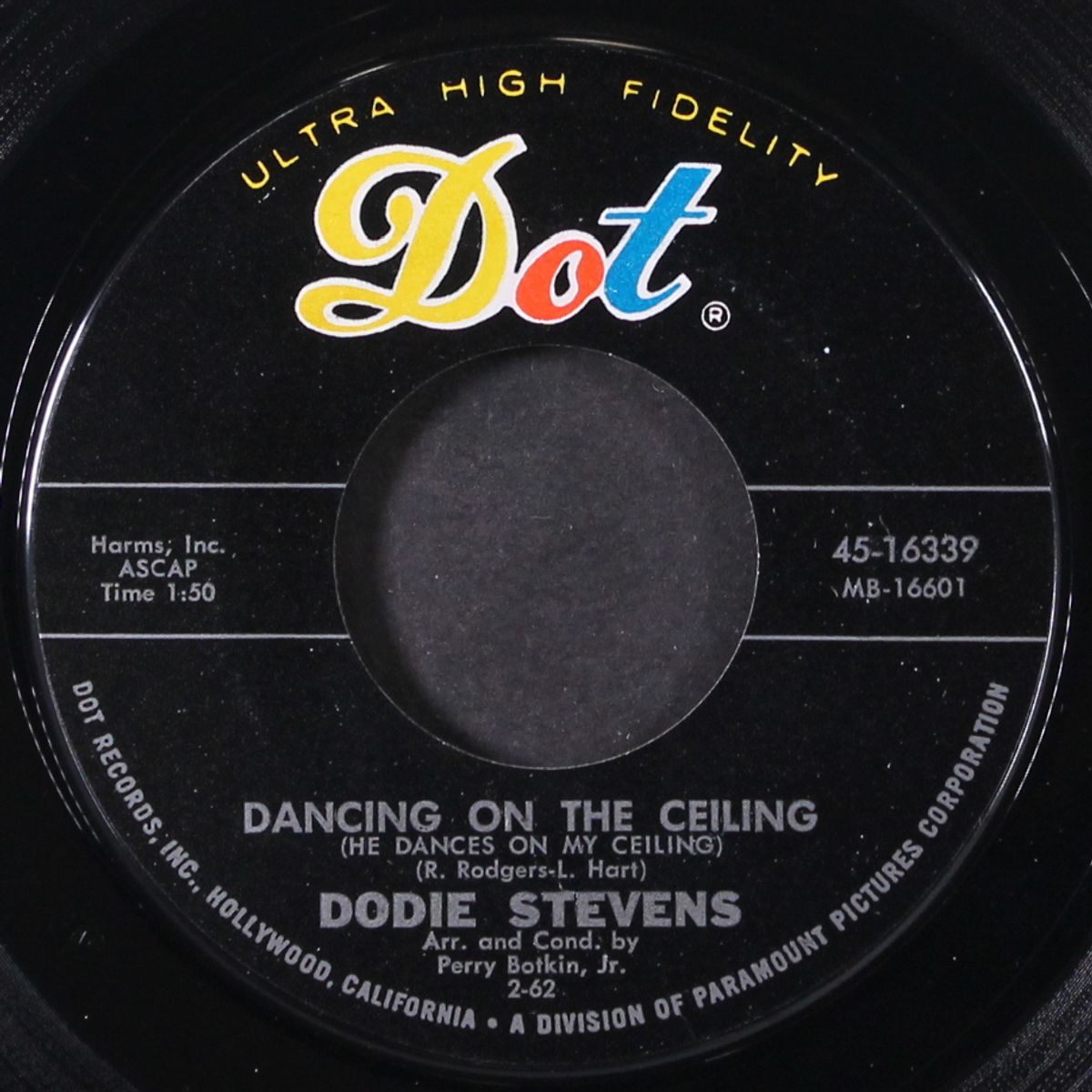 i cried / dancing on the ceiling by DODIE STEVENS