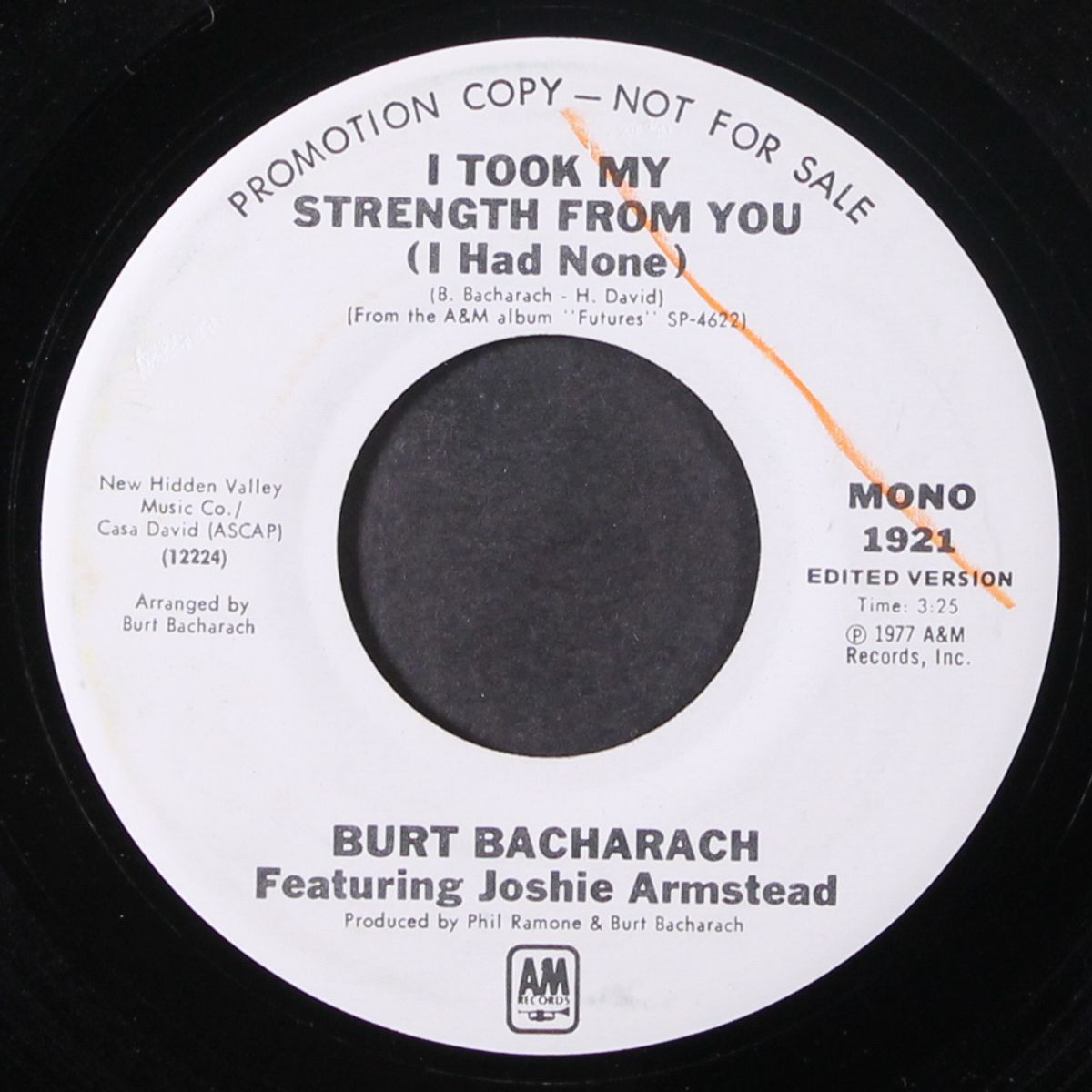 i took my strength from you / mono by BURT BACHARACH & JOSHIE ARMSTEAD