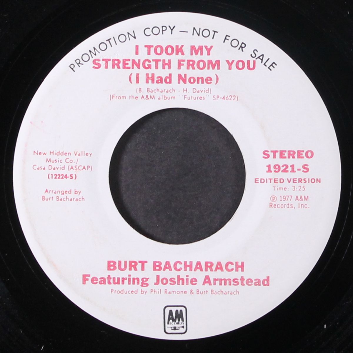 i took my strength from you / mono by BURT BACHARACH & JOSHIE ARMSTEAD