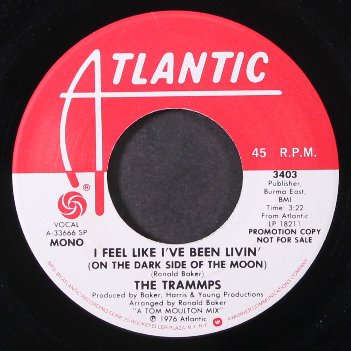 i feel like i've been livin' (on the dark side of the moon) / mono by TRAMMPS