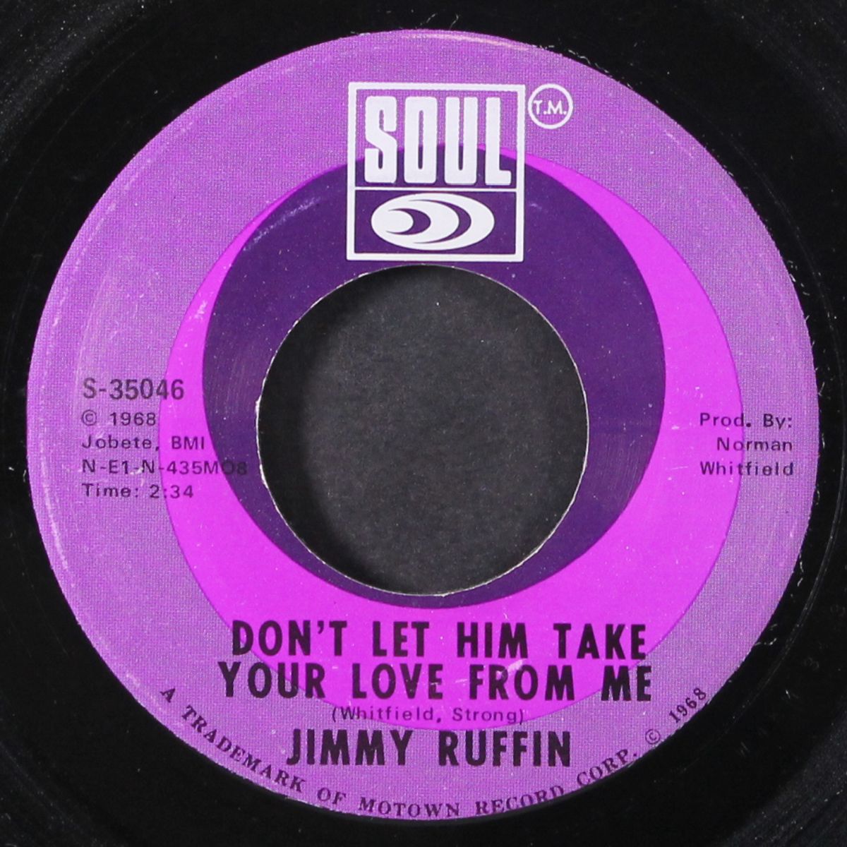 don't let him take your love from me / lonely lonely man am i by JIMMY RUFFIN