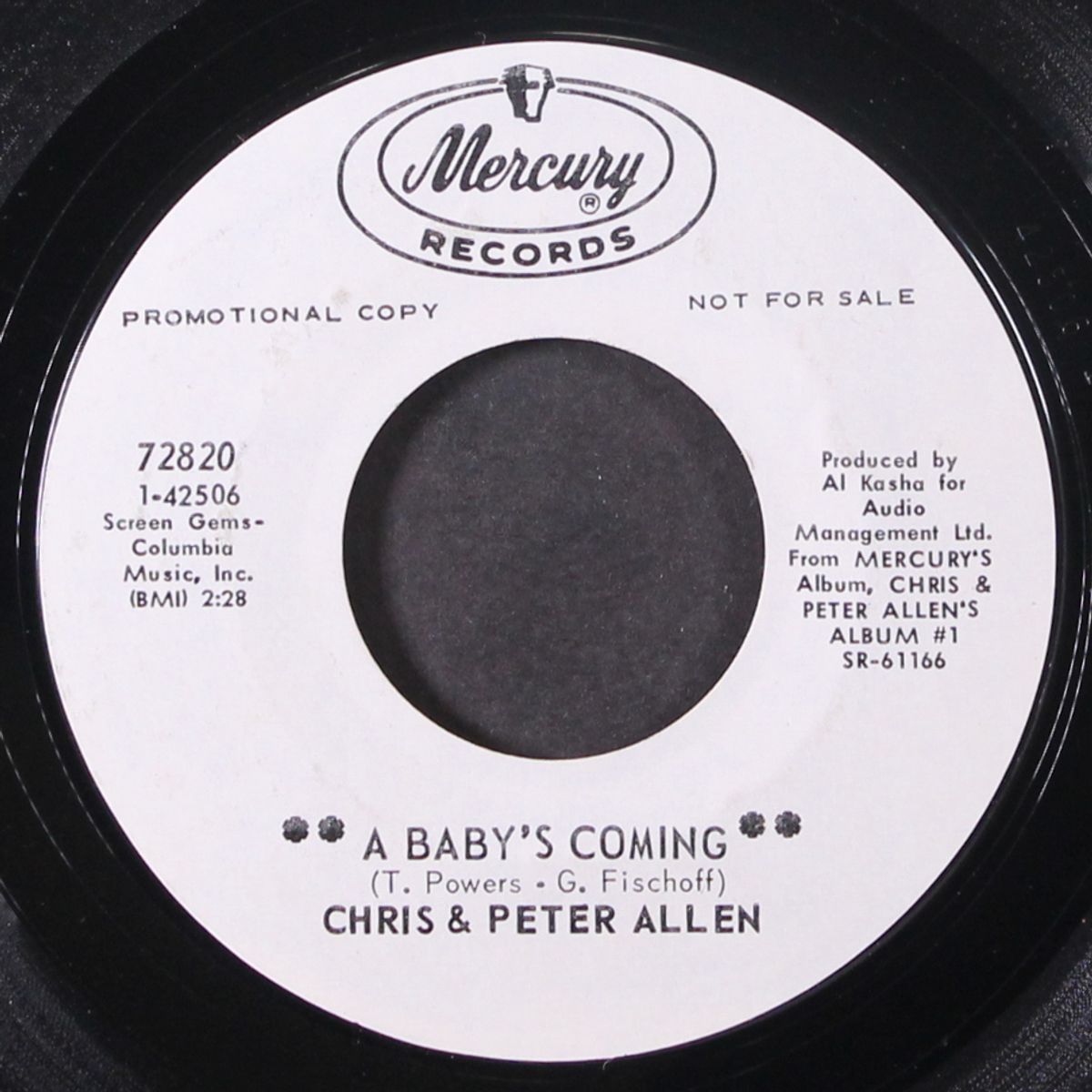 a baby's coming by CHRIS & PETER ALLEN