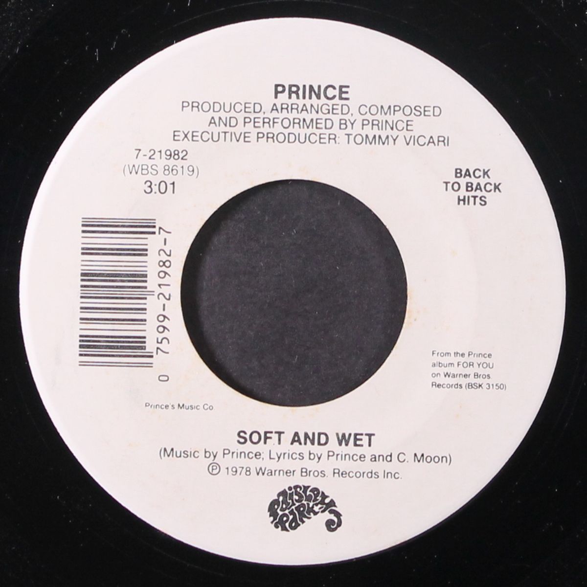 kiss / soft and wet by PRINCE